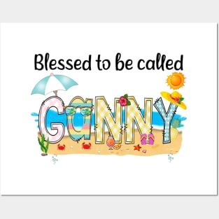 Blessed To Be Called Ganny Summer Beach Happy Mother's Posters and Art